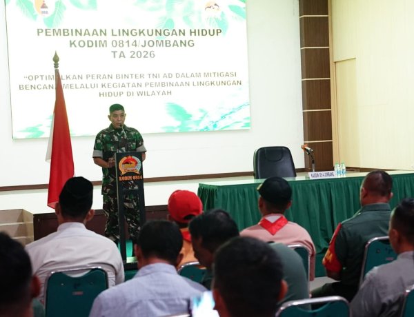 Optimalkan Peran Pembinaan Teritorial, Kodim Jombang Gelar Pembinaan Lingkungan Hidup